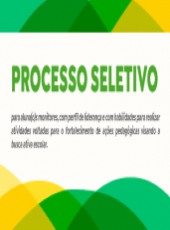 Processo Seletivo para Alunos(as) Monitores – #BuscaAtivaEscolar